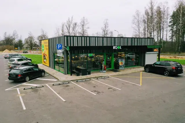 Degvielas uzpildes stacijas moduļu ēka Jūrmalas šosejā