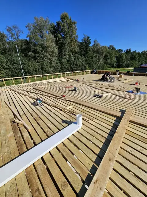 Starpstāvu pārseguma montāža