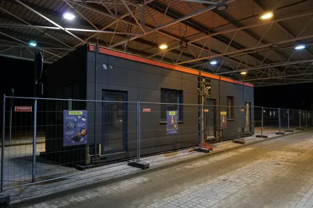 Robežkontroles punkta dežūrdaļas modulis pēc uzstādīšanas
